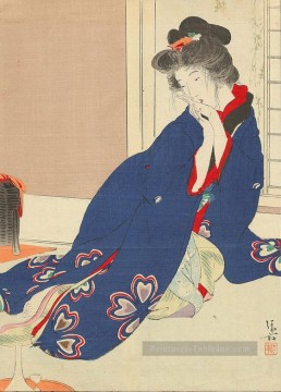 Scarlet Peach 1909 japonais Peinture à l'huile